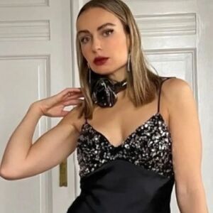 ZARA SILK BLEND FLORAL SCARF